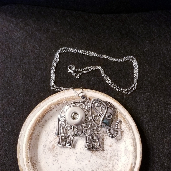 ELEPHANT SNAP NECKLACE big 18MM Ginger Snap Chain - Picture 4 of 7